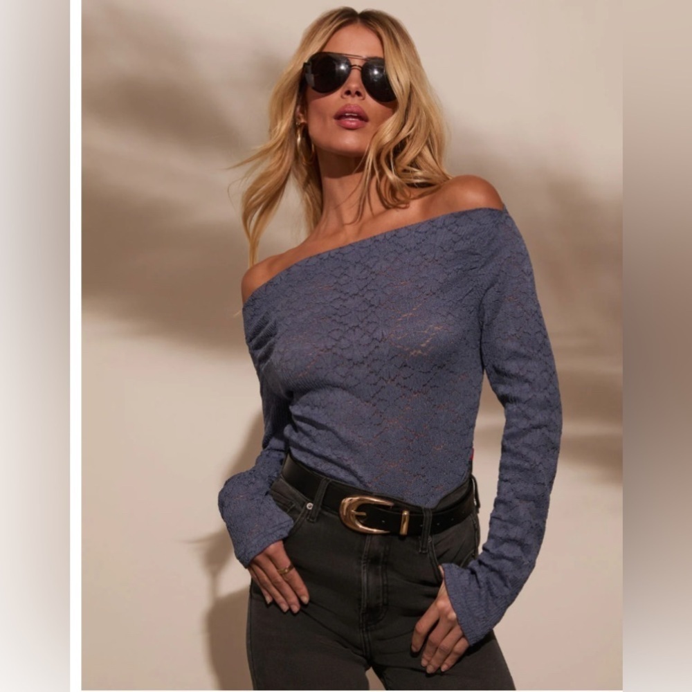 NWT By Together Off Shoulder Lace Top